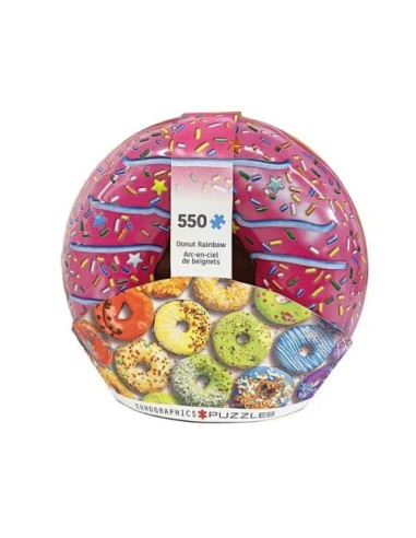 Puzle 550pzs Donuts Rainbow lata