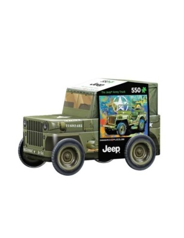 Puzle 550pcs Military Jeep lata