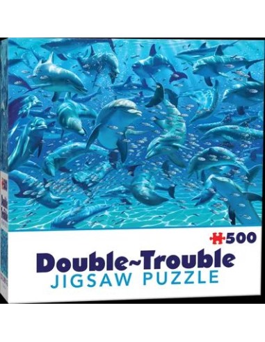 Puzle 500pcs Double Trouble Delfines