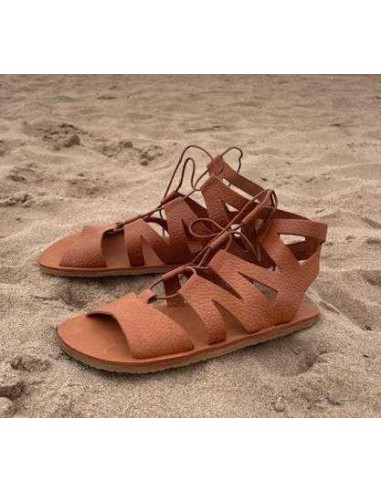 VIVANT Sandalia barefoot Romana cuero